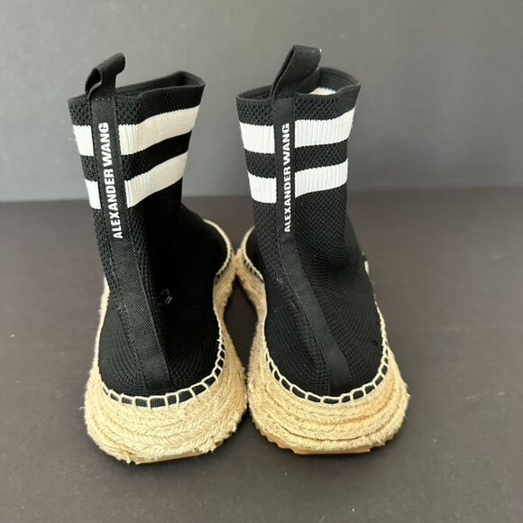 Alexander Wang Dylan Sock Bootie Espadrille High Ankle (READ for Size) - Picture 7 of 11